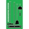 5S Supplies 5S Housekeeping Shadow Board Broom Station Version 11 - Green Board / Black Shadows  With Broom HSB-V11-GREEN-KIT - alternate 1